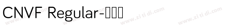 CNVF Regular字体转换